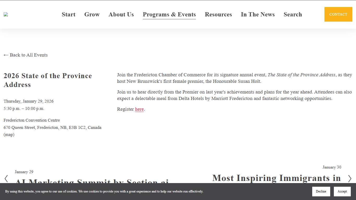 2026 State of the Province Address — Ignite